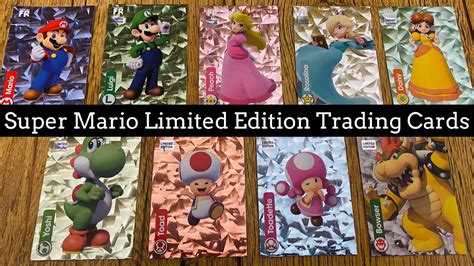 Super Mario Trading Cards 9 Limited Edition Cards Panini Mario