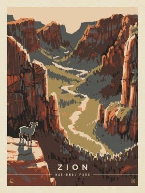 Anderson Design Group Vintage National Park Posters National Park