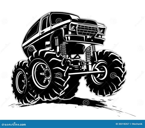 Mud Truck Silhouette