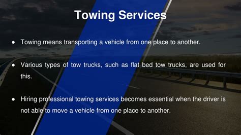 Ppt Differences Between Towing And Road Assistance Services Powerpoint Presentation Id 11835187