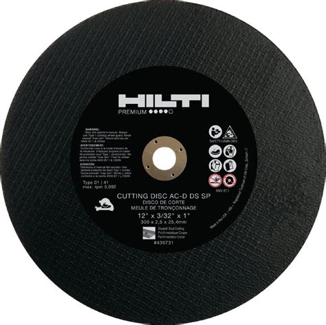 AC D DS Drywall Stud Chop Saw Blade Abrasives Hilti USA