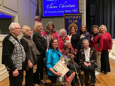 Elaine Christian Named Downtown Jackson Rotary Clubs ‘woman Of The