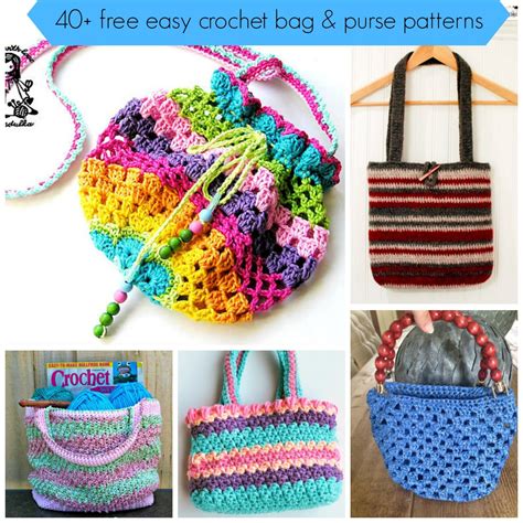 40 Free Easy Crochet Bag Purse Patterns Crochet Bag Pattern Purse