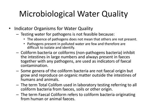 PPT Water Quality Parameters And Measurements PowerPoint Presentation