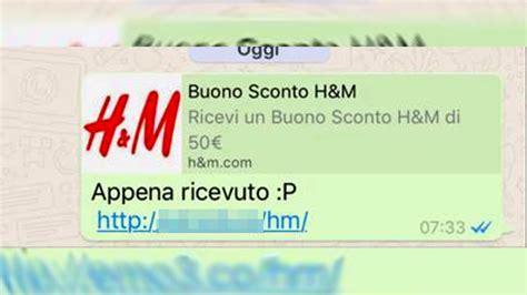 Sconto Da 50 Euro Nei Negozi H M Attenti Alla Nuova Truffa Su WhatsApp