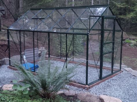 Greenhouse Pad With Drystack Stone Steps Walls Thuja Wood Art