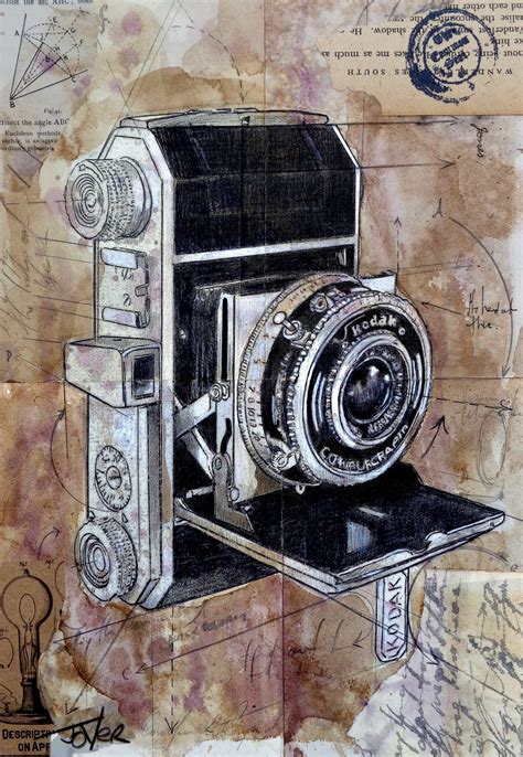 Loui Jover Clip Art Vintage Camera Drawing Camera Art