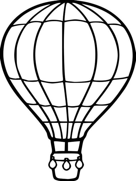Hot Air Balloon Outline Svg Cut File Artofit
