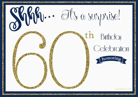 Free Printable Surprise 60Th Birthday Invitations | Free Printable