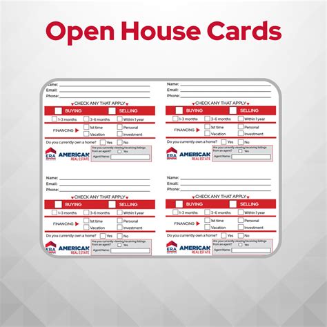 Open House Cards – ERA Everything