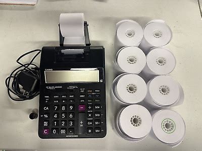 Casio Hr Rc Printing Desktop Calculator With Extra Paper Rolls