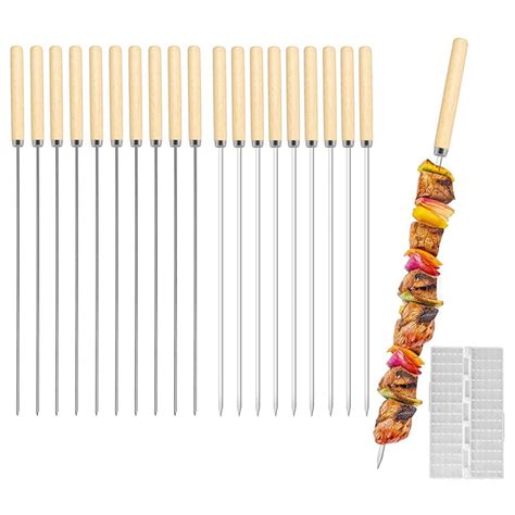 Kebab Skewers Pcs Stainless Steel Bbq Skewers Grandado