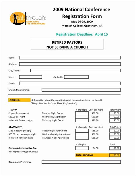 Event Registration Form Template Word Fresh Registration Form Template