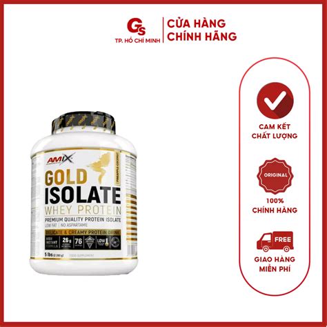 Sữa Tăng Cơ Amix Gold Isolate Whey Protein 5 Lbs 76 Servings Nhập Khẩu Anh Gymstore