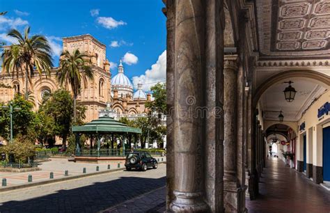 Cuenca Ecuador Historisches Zentrum Der Stadt Stockbild Bild Von