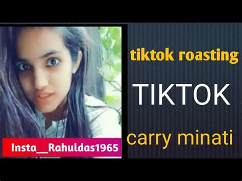 Tiktok Roasting Videos Carryminati Roasting Tiktokers Tiktok Funny