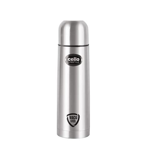 Cello Lifestyle Vacuum Insulated Flask Ml Hot And Cold Water Bottle With Push Down Lid