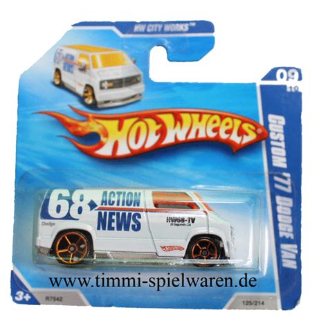 Hot Wheels City Works Custom Dodge Van Timmi Spielwaren Onlineshop