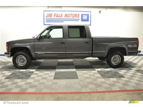 1999 Medium Charcoal Gray Metallic Chevrolet Silverado 2500 Ls Crew Cab