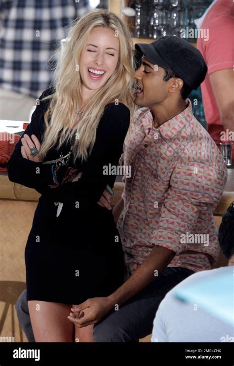Gillian Zinser On Set For The Filming Of 90210 At The Beach Los