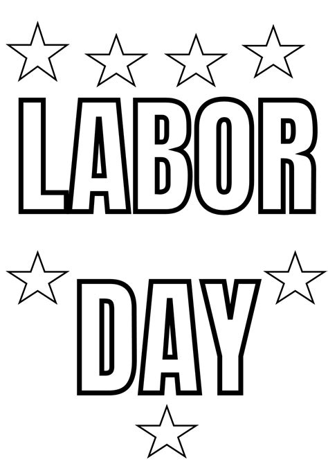 Labor Day Images Free 40 Printables Coloring Templates