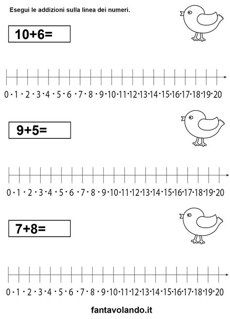 Linea Dei Numeri Da Stampare Fino A E