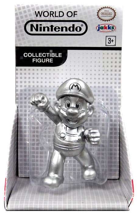 World Of Nintendo Super Mario Metal Mario 25 Mini Figure Jakks Pacific