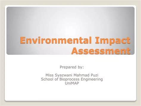 Ppt Environmental Impact Assessment Powerpoint Presentation Free