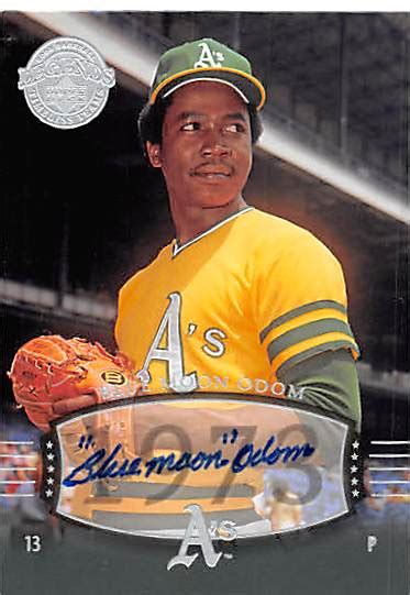 John Odom "Blue Moon" autographed Baseball Card (Oakland Athletics ...