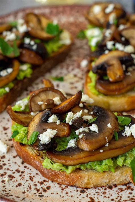 Mushroom Avocado Toast Anotherfoodblogger