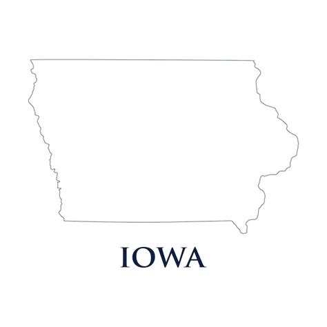 Icono Del Mapa De Iowa Estados Unidos Ilustraci N Del Dise O Del