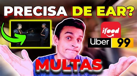 CUIDADO Precisa de EAR para Uber EAR na CNH é Obrigatório YouTube