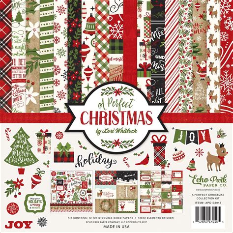 Echo Park Paper Company Perfect Christmas Collection Kit