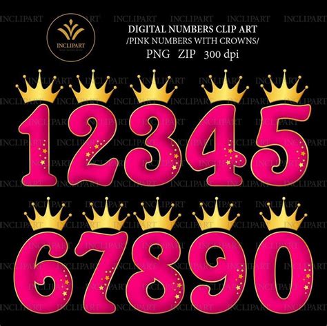 Pin By Amnerys Abolafia On Moldes Birthday Numbers Crown Clip Art