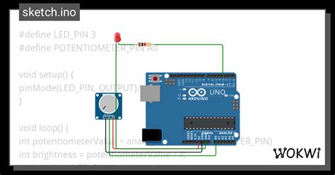 Potmeter Wokwi Esp Stm Arduino Simulator