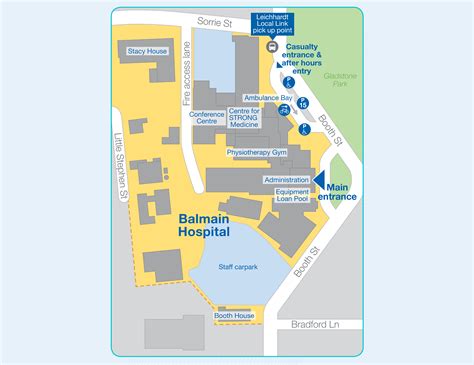 Hospital Map, Transport & Parking | Sydney Local Health District