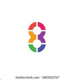 Number 8 Logo Design Vector Illustration Stock Vector (Royalty Free ...