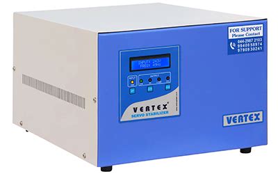 Single Phase Servo Voltage Stabilisers Vertex Power Solutions