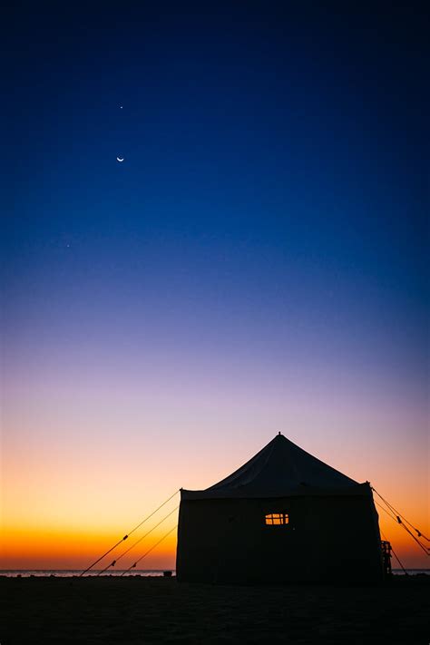 Free photo: camping, silhouette, sky, sunrise, sunset, tent, sea | Hippopx