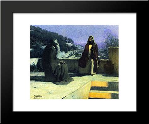 Nicodemus Visiting Jesus 20x24 Framed Art Print By Henry Ossawa Tanner