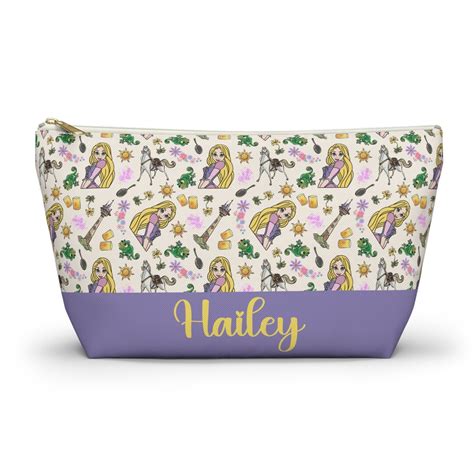 Custom Rapunzel Disney Makeup Bag Personalized Cosmetic Bag Tangled