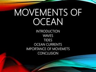 Ocean Movements PPT