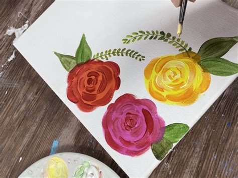 How To A Rose Easy Simple Step By Step Painting