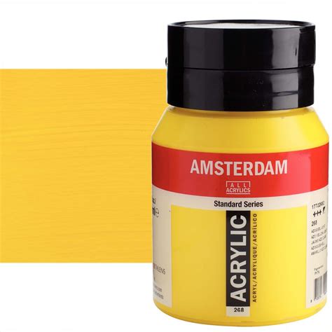 Amsterdam Standard Series Acrylic Paint Azo Yellow Light 500ml Jar