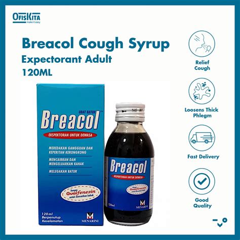 Ofiskita Breacol Cough Syrup Expectorant Adult Ml