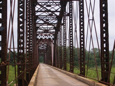 Railroad Bridge Across The Canadian River Near Wanette Railroad