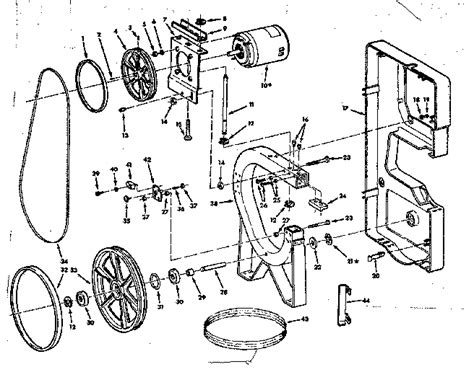 Craftsman 14 Inch Band Saw Parts Diagram