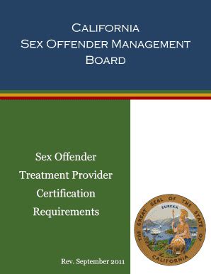 Fillable Online Casomb California Sex Offender Management Board Sex