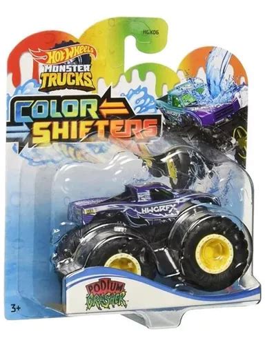 Monster Trucks Hot Wheels Color Shifters Podium Crasher