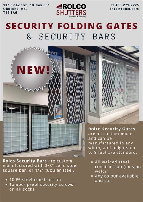 Security Folding Gates Security Bars Rolco Rollshutters